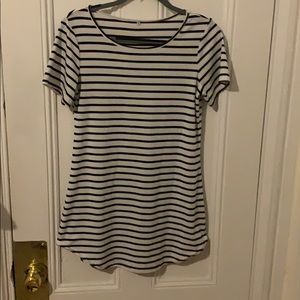 Back and white t-shirt dress